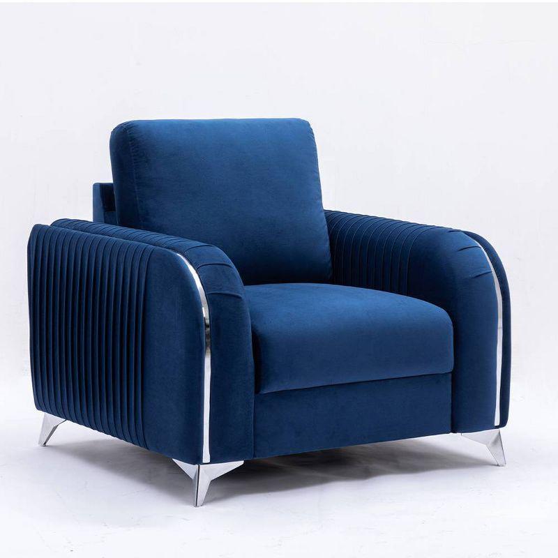 Acme Furniture Wenona Accent Chair Blue Velvet