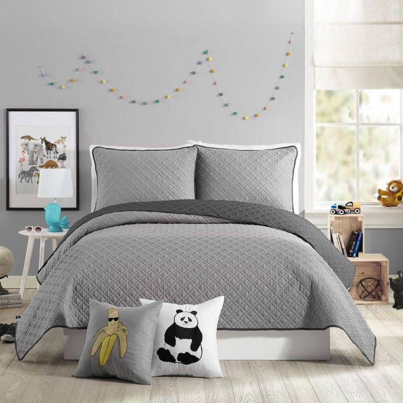 Urban Playground Corbin and Angelietta Microfiber Reversible Quilt Set