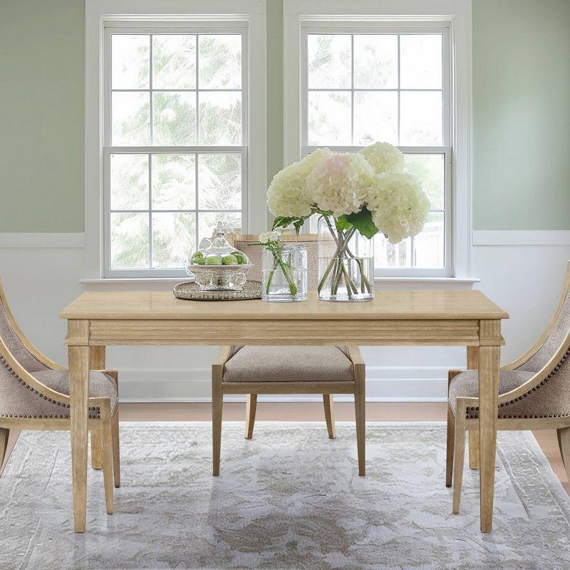 Natural Reclaimed Wood Farmhouse Dining Table with Tapered Legs