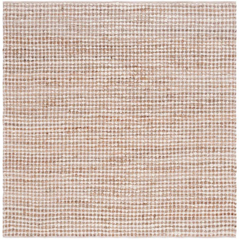 Natura NAT349 Flat Weave Indoor Area Rug - Beige/Ivory - 6'x6' - Safavieh