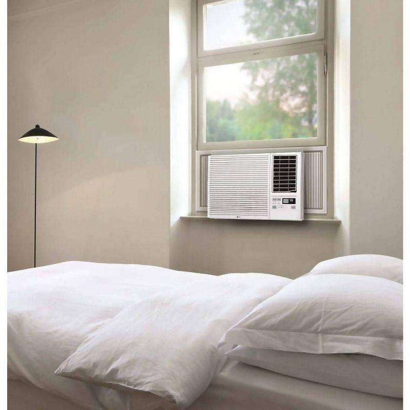 Lg 23,000 Btu 230v Window-mounted Air Conditioner With 11,600 Btu Supplemental Heat Function