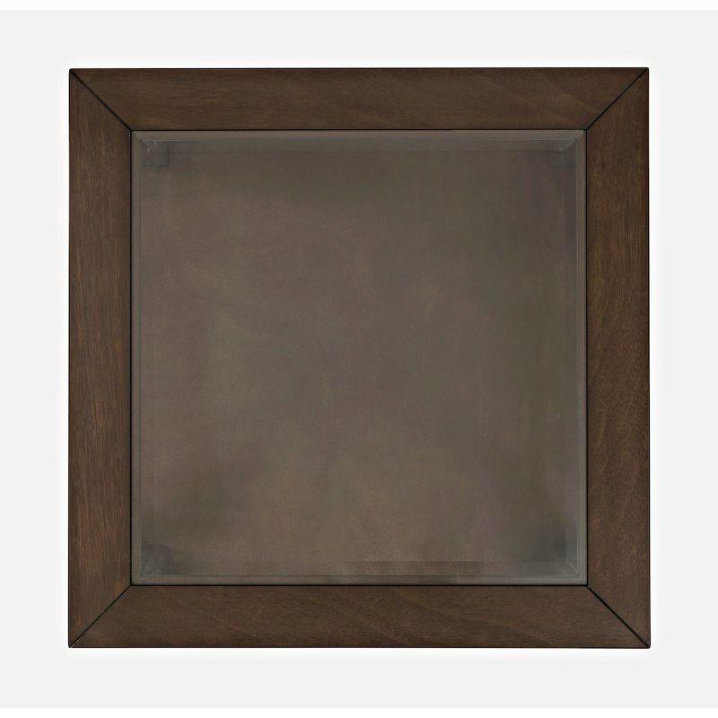 Jofran,Urban Icon Contemporary Glass Inlay End Table with Storage