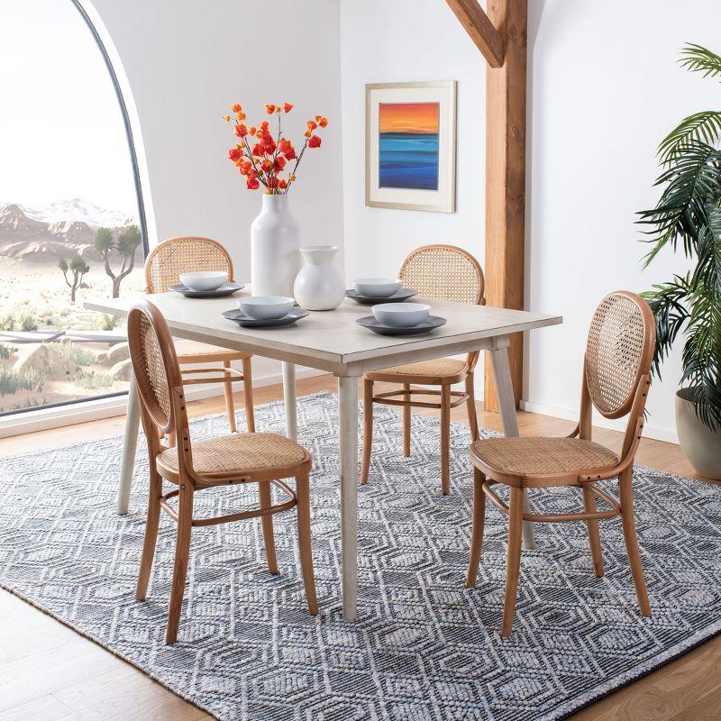 Sonia Cane Dining Chair (Set of 2) - DCH9504 - Natural - Safavieh