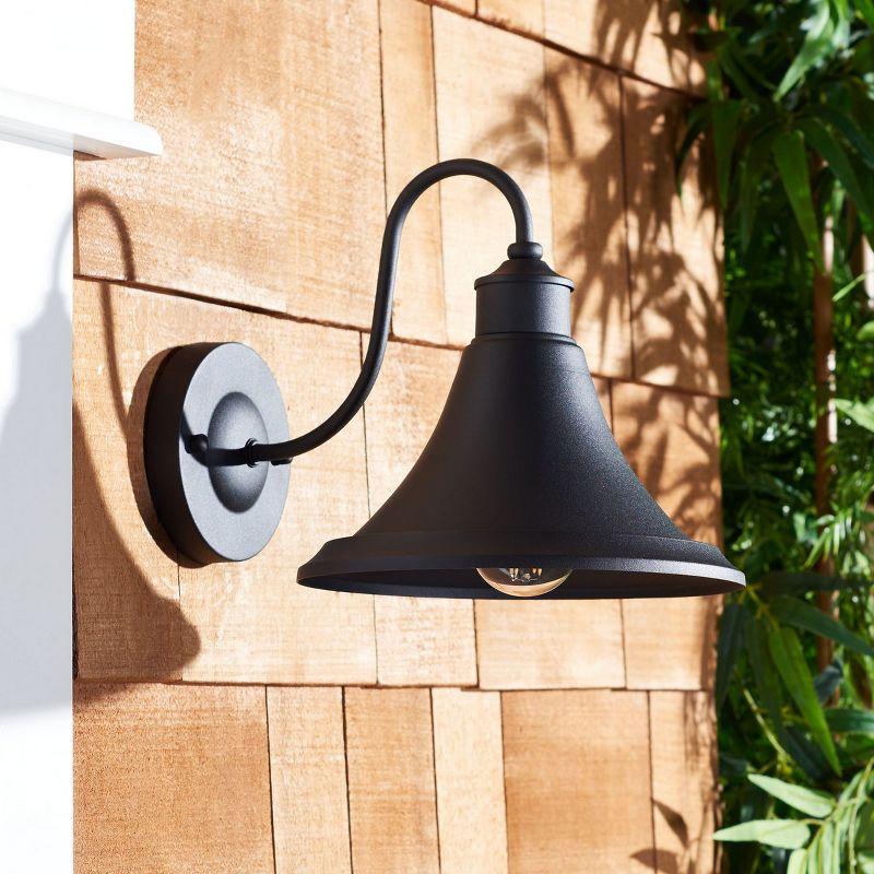 Graylyn Outdoor Wall Sconce Lights (Set of 2) - Black - Safavieh.