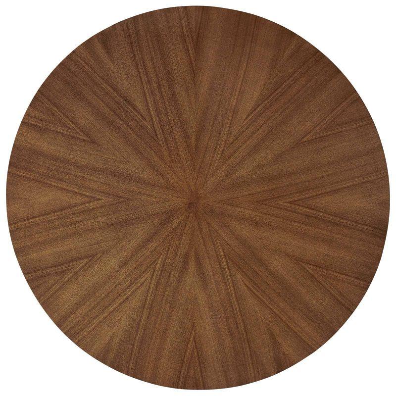 Modway 47" Crossroads Round Wood Dining Table Walnut: Mid-Century Modern, Seats 6, MDF Build