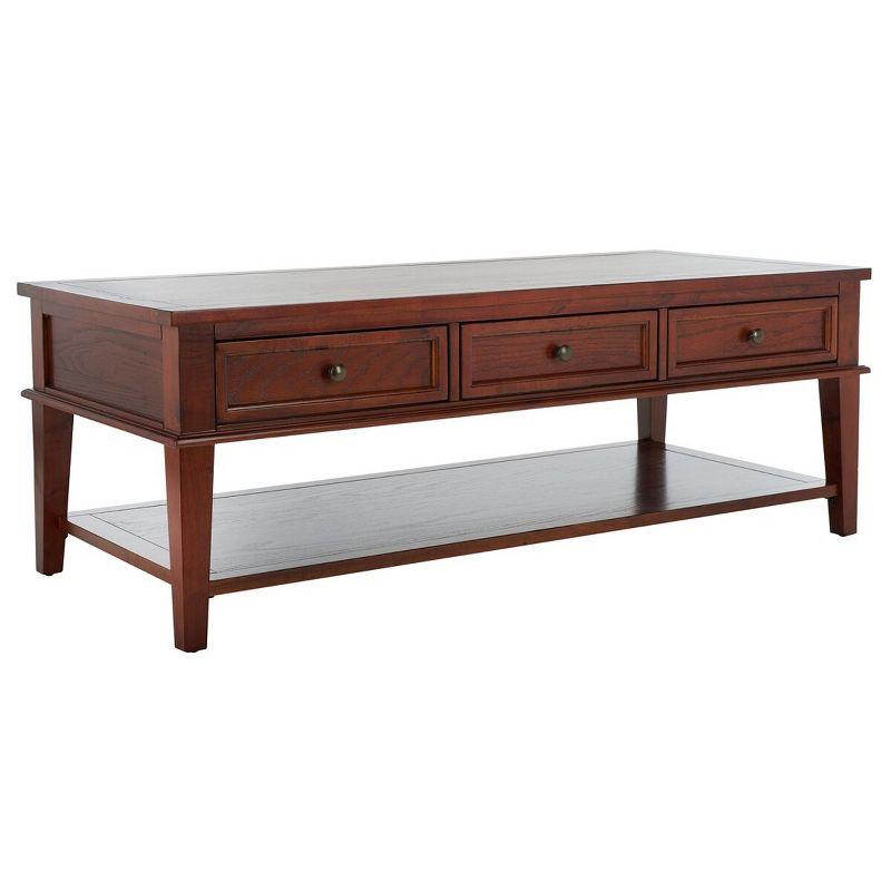 Manelin Coffee Table - Sepia - Safavieh