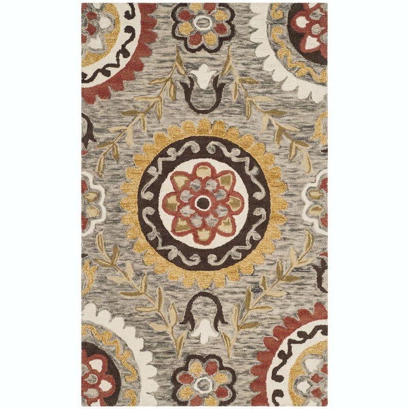 Suzani SZN374 Hand Hooked Area Rug  - Safavieh