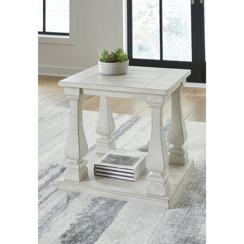 Signature Design by Ashley Traditional Arlendyne End Table, Antique White