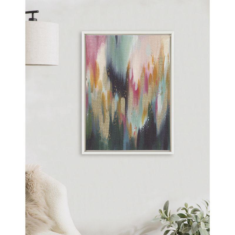 Kate and Laurel Sylvie Brushstroke 135 Framed Canvas by Jessi Raulet of Ettavee