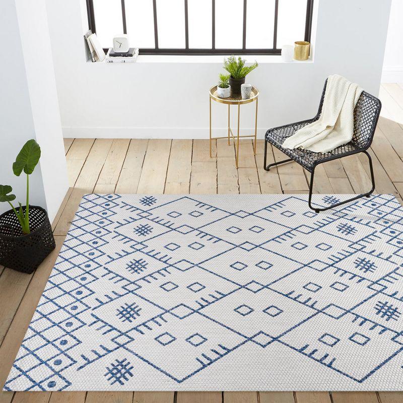 Boho Moroccan Indoor/Outdoor Area Rug  - JONATHAN Y