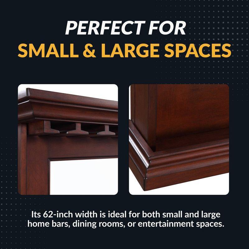 Hathaway Seville Back Bar Mirror - Walnut