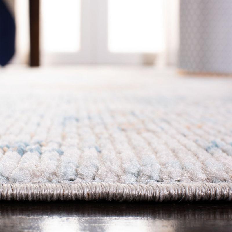 Shivan SHV727 Power Loomed Indoor Area Rug - Blue/Gold - 8'x10' - Safavieh