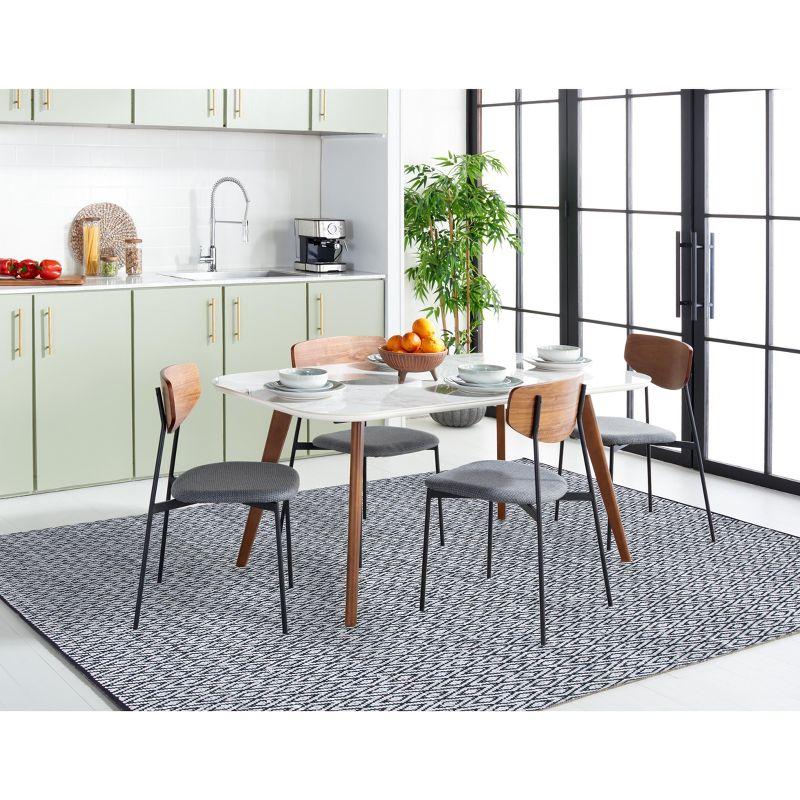 Montauk MTK621 Hand Woven Indoor Area Rug - Grey/Black - 6'x9' - Safavieh