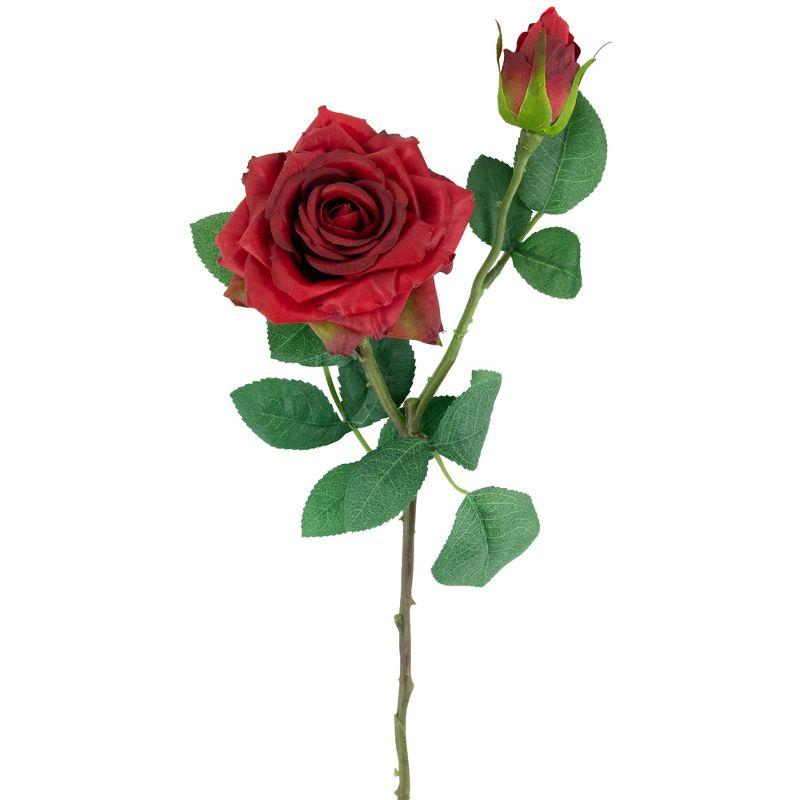 Northlight Real Touch™ Red Artificial Rose Stems, Set of 6 - 19"