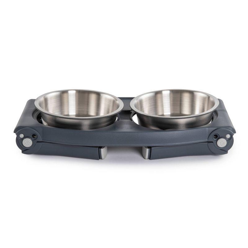 Dexas Adjustable Height Stainless Steel Dog Bowl