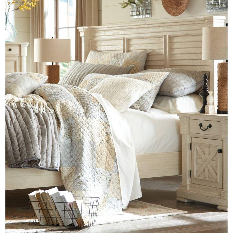 Bolanburg One Drawer Nightstand Antique White: Farmhouse Style with USB Ports - Signature Design by Ashley