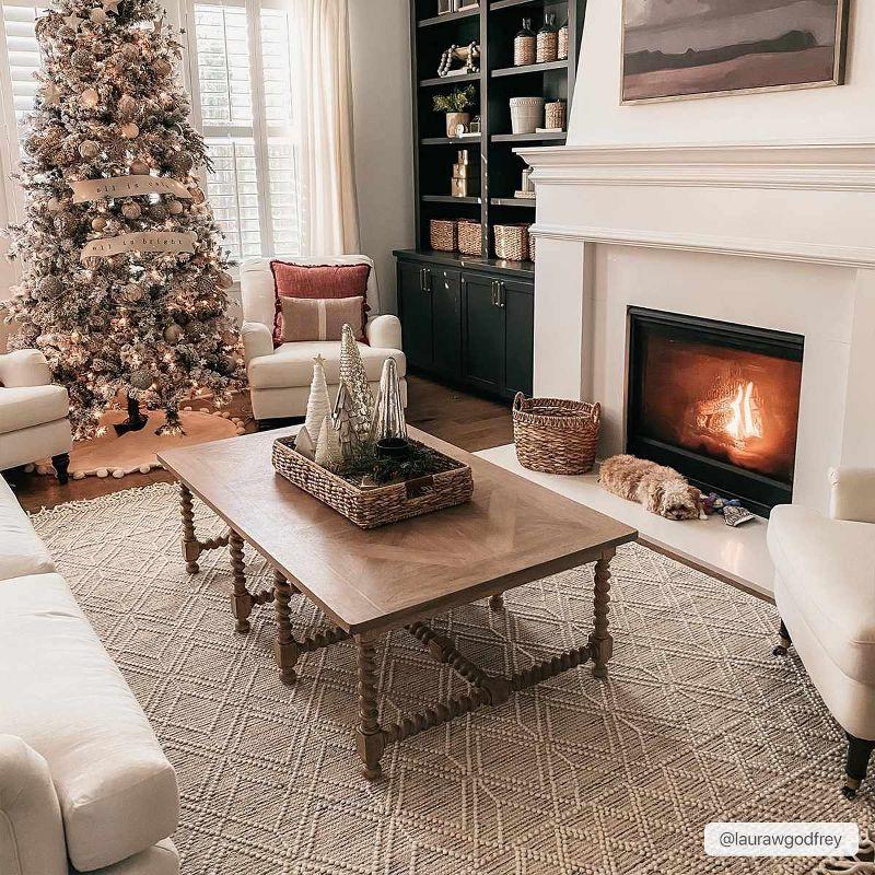 Hauteloom Rectangle Area Rug   Ivory