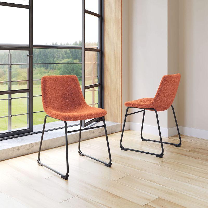 Zuo Smart Dining Chair (Set of 2) Burnt Orange