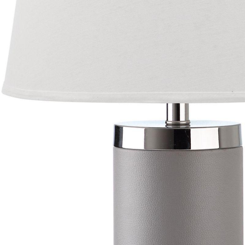 Faux Leather Column Table Lamp (Set of 2) - Safavieh