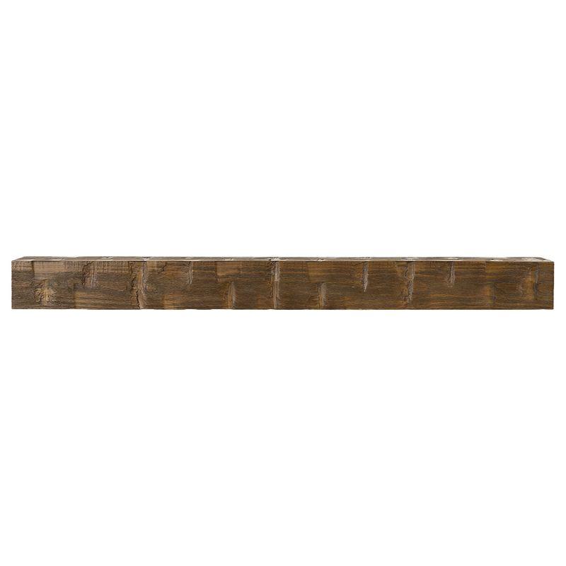 Mantel Directs Country Living Wood Fireplace Mantel Shelf - Bodie Rustic Hand Distressed Pine With Worn, Reclaimed Log Look; For Fireplaces, Hearths & Décor