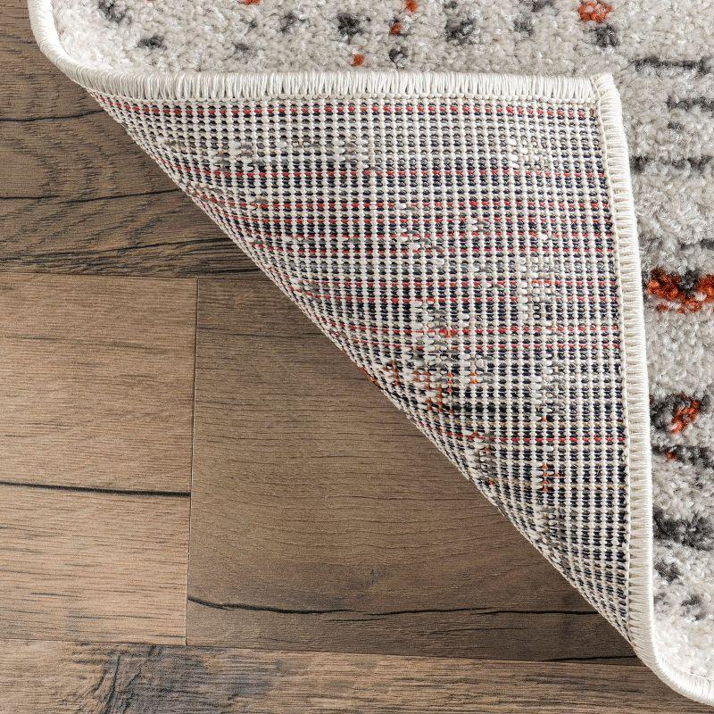 Nuloom Arlena Oriental/Persian 5x8 Indoor Area Rug for Living Room Bedroom Dining Room Kitchen, Red/Ivory
