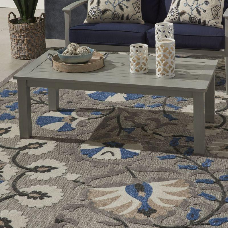 Nourison Aloha Transitional Floral Outdoor Rug