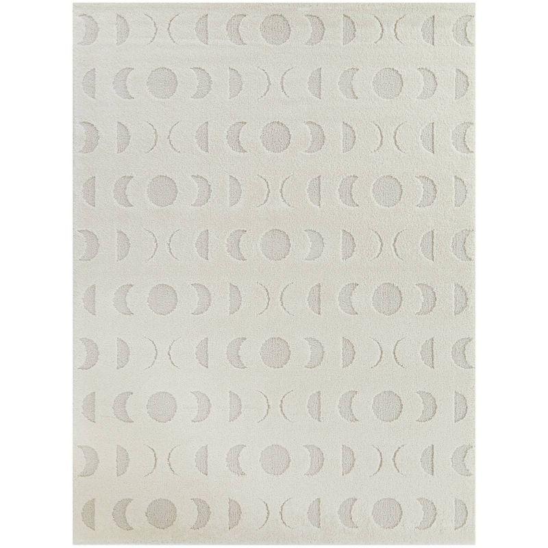 5'3"x7' Phases Contemporary Geometric Kids' Rug Off-White - Balta Rugs: Playroom & Bedroom Area Rug, Pet Friendly
