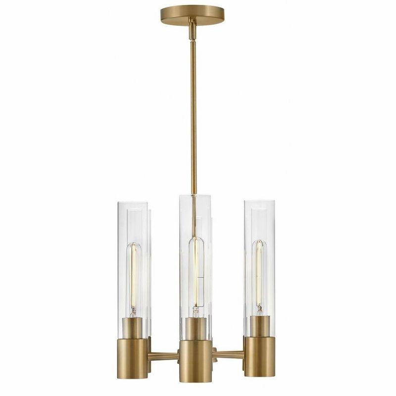 Lark Shea 6 - Light Chandelier in  Lacquered Brass