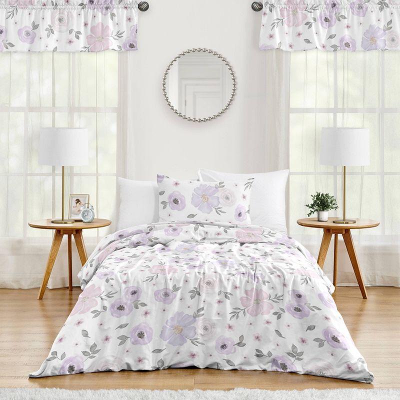 Watercolor Microfiber Comforter Set