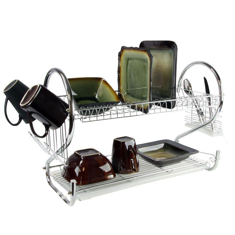 Mega Chef 16in Two Shelf Dish Rack
