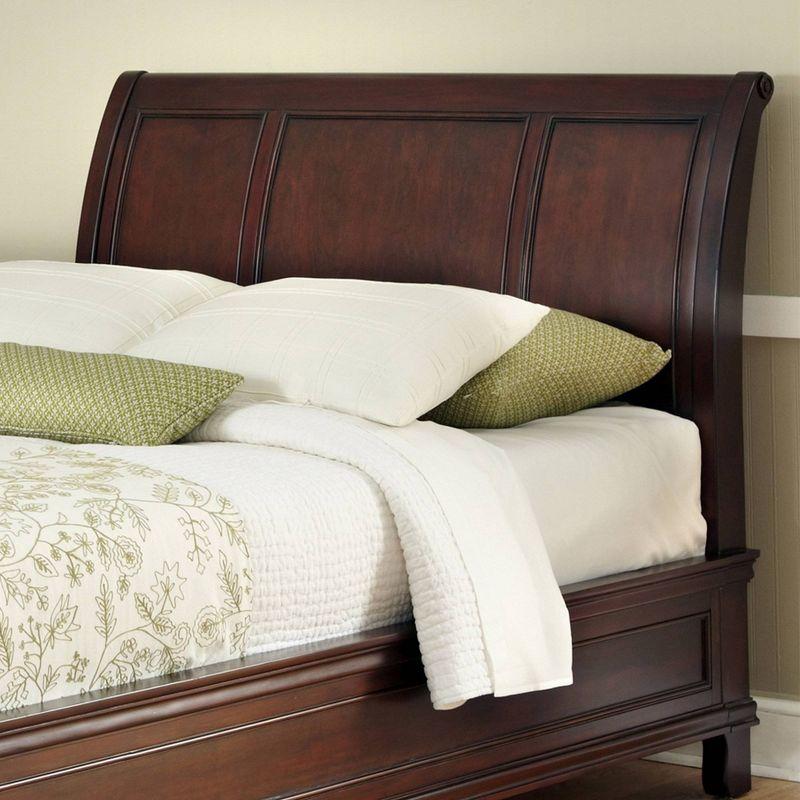 Lafayette Sleigh Headboard Cherry (King) - Home Styles