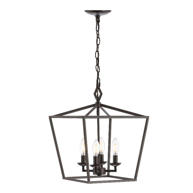 Rosalen 4 Light Pendant - Oil Rubbed Bronze (Black) - Safavieh.