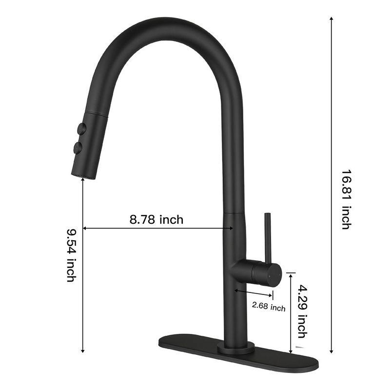 Single Handle Pull Down Sprayer Kitchen Faucet