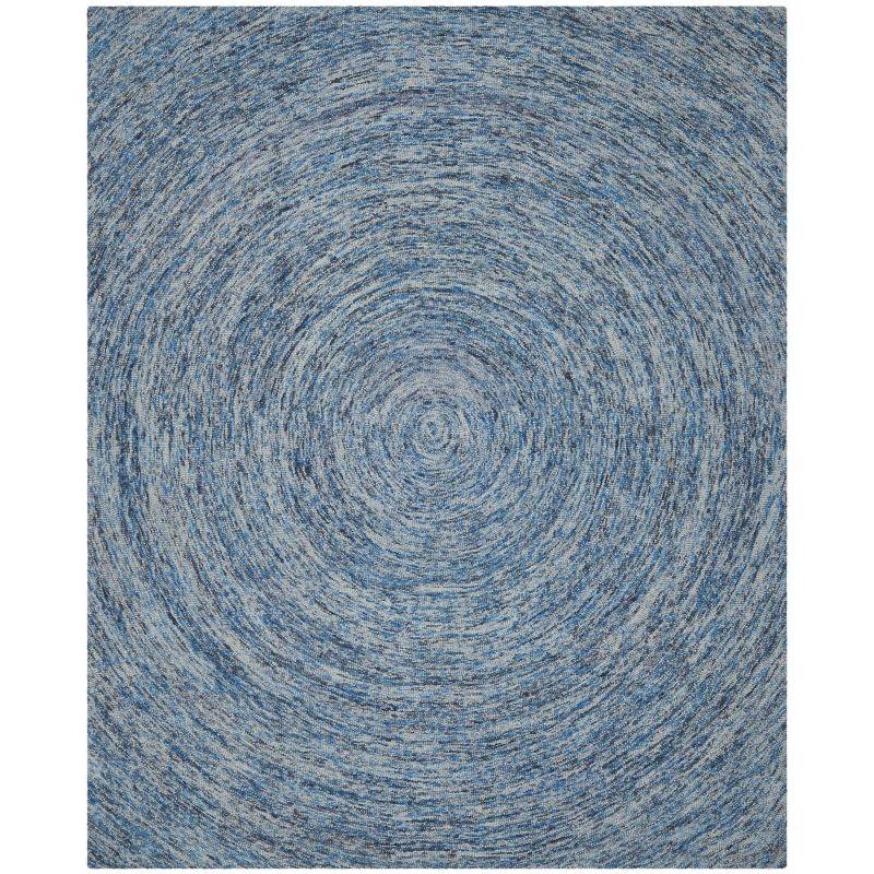 Ikat IKT633 Hand Tufted Area Rug - Dark Blue/Multi - 8'x10' - Safavieh