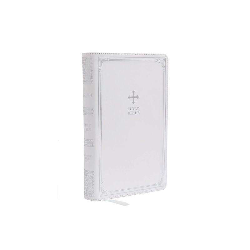 White Leathersoft Catholic Bible Gift Edition with Comfort Print