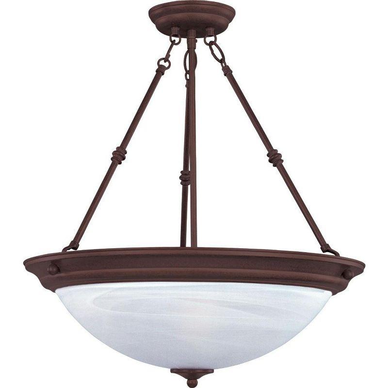 Maxim Lighting Essentials - 584x 3 - Light Pendant in  Oil Rubbed Bronze