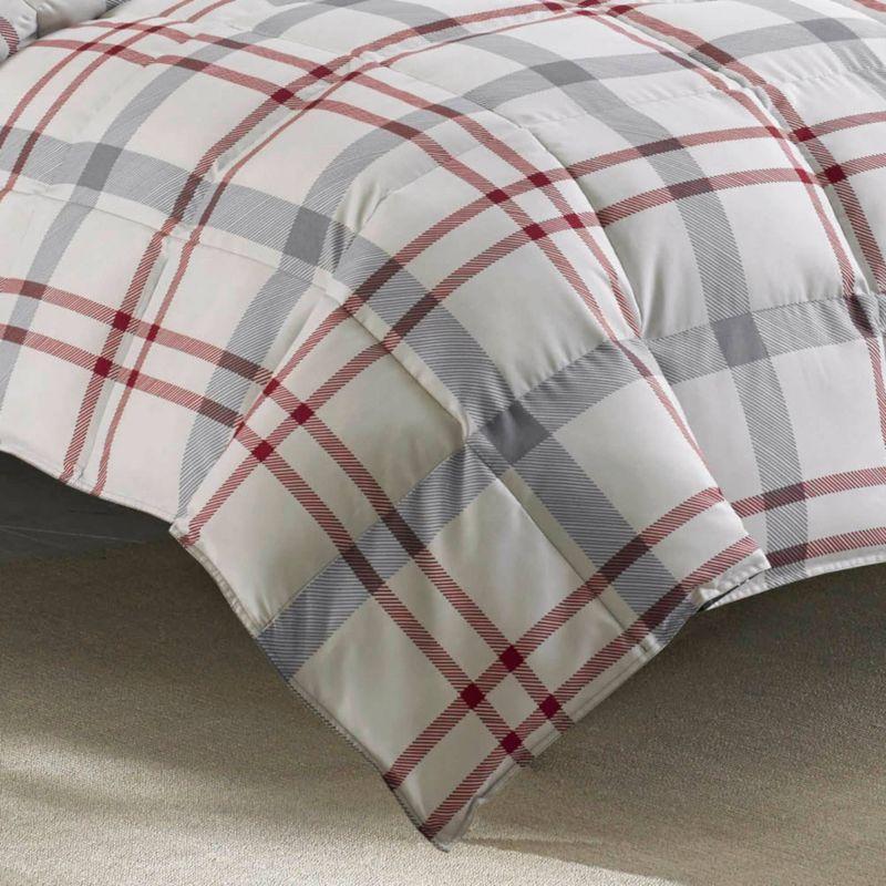 Portage Bay Plaid Duvet Cover And Sham Set Silver - Eddie Bauer®