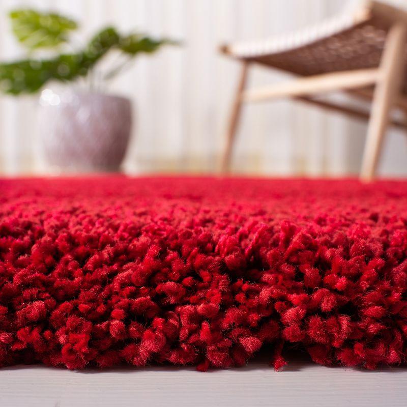 Milan Shag SG180 Power Loomed Indoor Area Rug - Red - 5'1"x8' - Safavieh