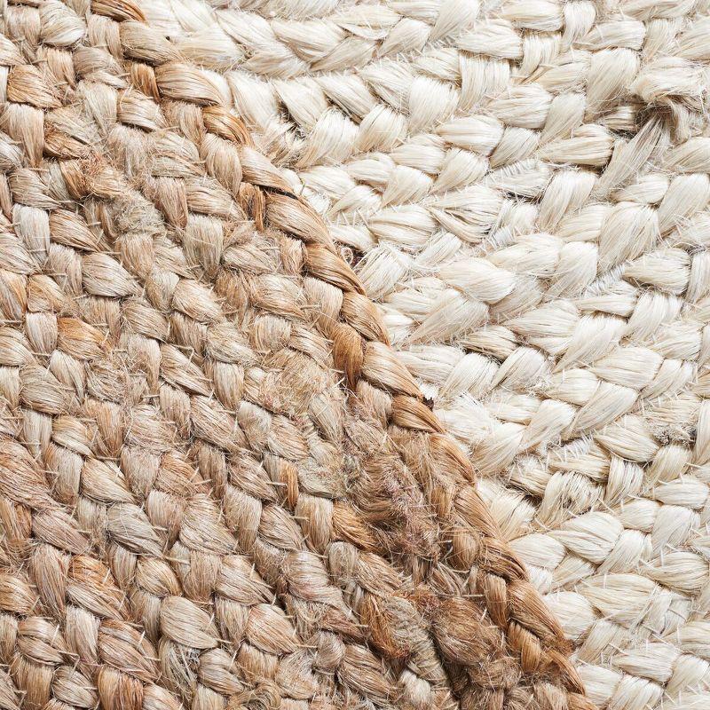 Natural Fiber NF801 Hand Woven Area Rug - Ivory/Natural - 4'x6' Oval - Safavieh.