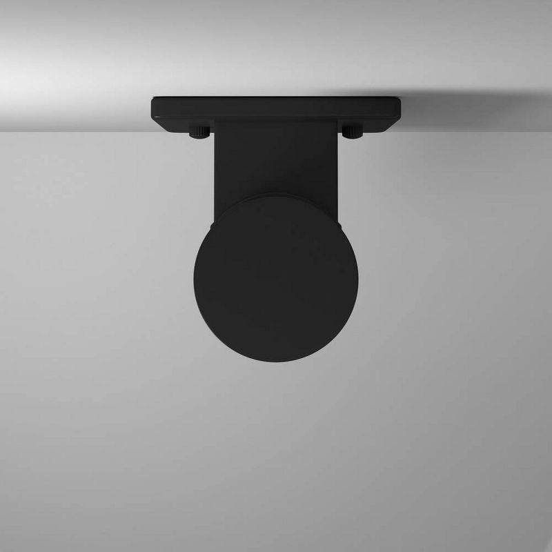 2-Light Riga Outdoor Wall Light Matte Black - EGLO: ETL Listed, Integrated LED, Adjustable Head Tilt, Iron Body