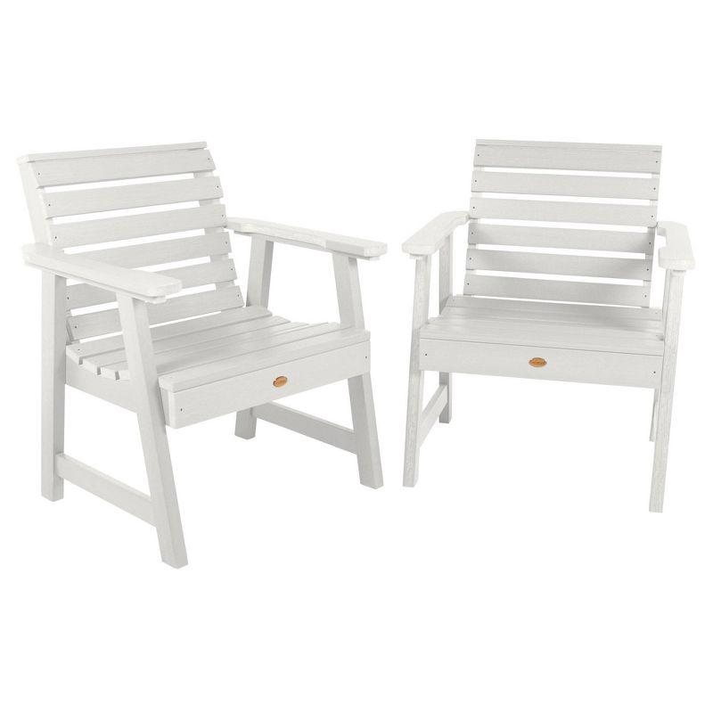 White Poly Lumber Weatherly Garden Armchair Set