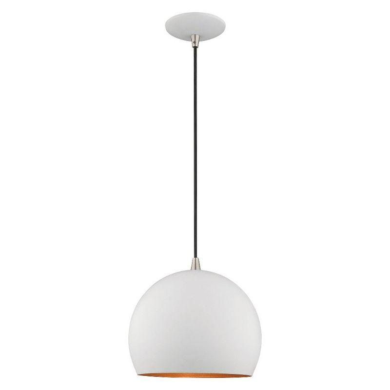 Schultz Single Light Metal Dimmable Pendant