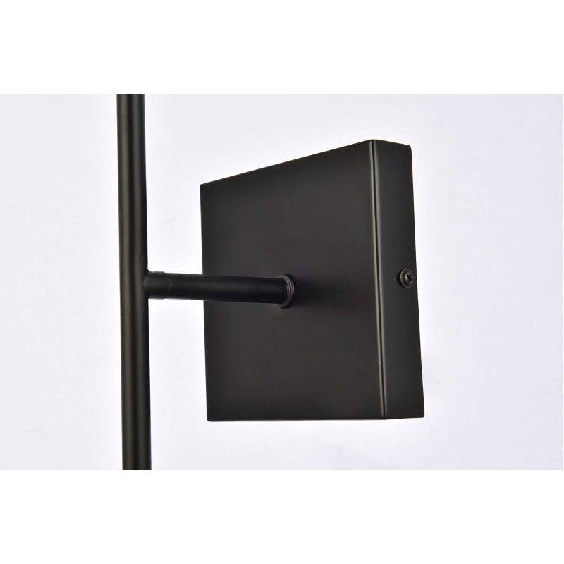 Elegant Lighting Neri 1 light black and white glass wall sconce