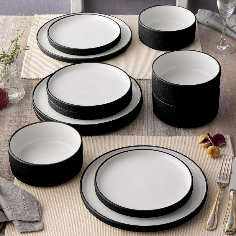 Noritake Colortex Stone 12-Piece Dinnerware Set, Service for 4