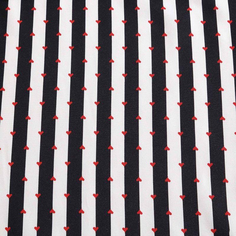 Betsey Johnson Betsey Johnson Wonderland Stripe Black Reversible Duvet Cover Set