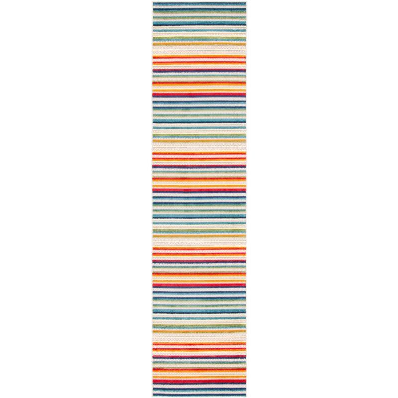 Cabana CBN323 Loomed Indoor Runner Rug - Ivory/Green - 2'2"x9' - Safavieh