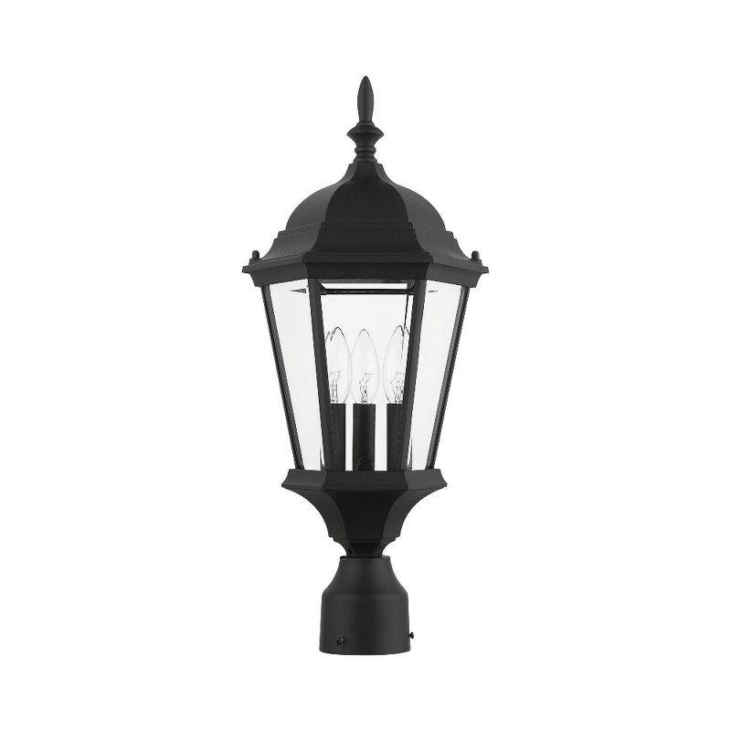 Livex Lighting Hamilton 3 - Light Post Light in  Textured Black