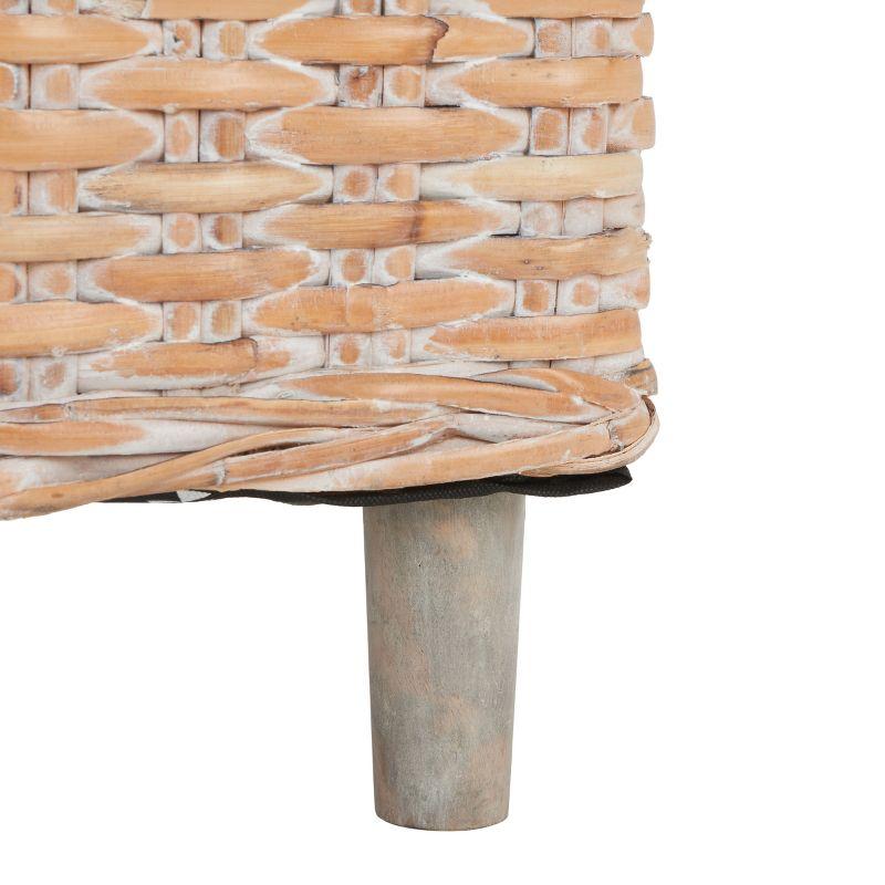 Omni Barrel Chair - FOX6501 - White/White Washed - Safavieh