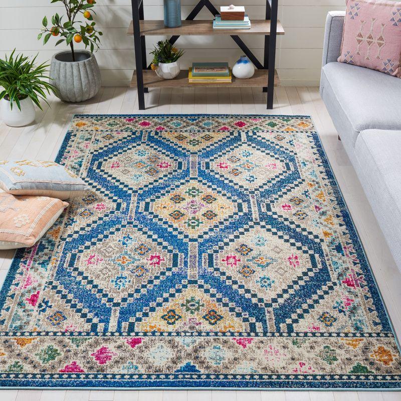 Madison MAD481 Power Loomed Area Rug - Blue/Beige - 5'3"x7'6" - Safavieh.