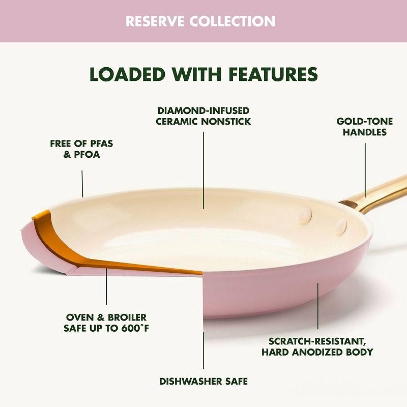 GreenPan Reserve Hard Anodized Healthy Ceramic Nonstick 10 Piece Cookware Set